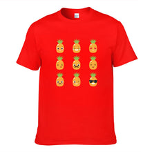 Load image into Gallery viewer, Orange Cartoon Pineapple Men's Short Sleeve T-shirt