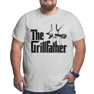 Barbecue BBQ The Grillfather Big Size Men's T-shirt