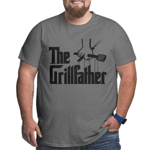Barbecue BBQ The Grillfather Big Size Men's T-shirt