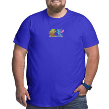 Load image into Gallery viewer, Kawaii Yoda Baby Stitch Big Size Men&#39;s T-shirt
