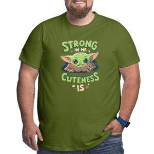 Strong In Me Cuteness Is Yoda Baby Big Size Men's T-shirt