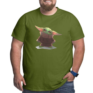 Yoda Baby Staring At You Big Size Men's T-shirt