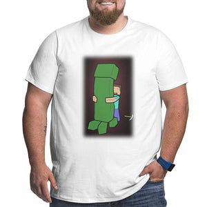 Minecraft Embrace Creeper Big Size Men's T-shirt