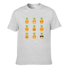 Load image into Gallery viewer, Orange Cartoon Pineapple Men&#39;s Short Sleeve T-shirt
