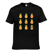 Load image into Gallery viewer, Orange Cartoon Pineapple Men&#39;s Short Sleeve T-shirt
