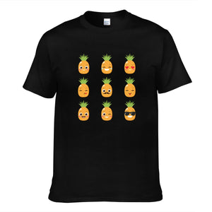 Orange Cartoon Pineapple Men's Short Sleeve T-shirt