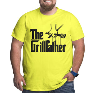 Barbecue BBQ The Grillfather Big Size Men's T-shirt