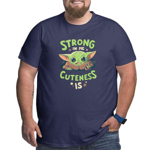 Strong In Me Cuteness Is Yoda Baby Big Size Men's T-shirt