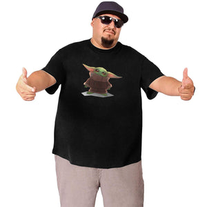 Yoda Baby Staring At You Big Size Men's T-shirt