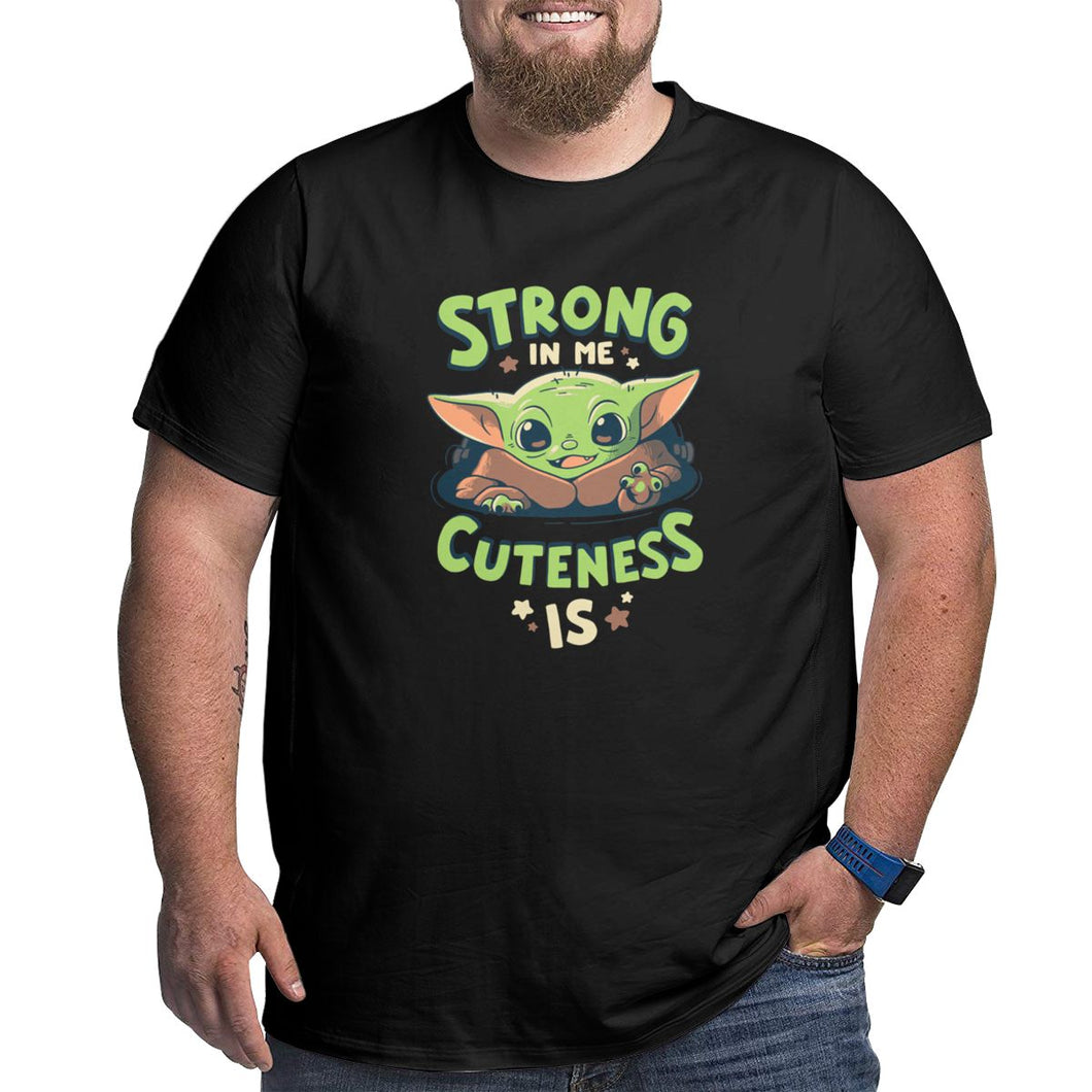 Strong In Me Cuteness Is Yoda Baby Big Size Men's T-shirt