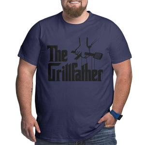 Barbecue BBQ The Grillfather Big Size Men's T-shirt
