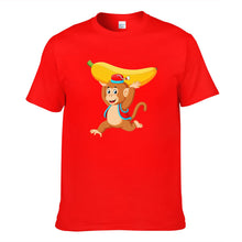 Load image into Gallery viewer, Monkey Playing Big Banana Men&#39;s Short Sleeve T-shirt
