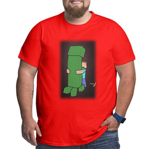 Minecraft Embrace Creeper Big Size Men's T-shirt
