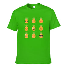 Load image into Gallery viewer, Orange Cartoon Pineapple Men&#39;s Short Sleeve T-shirt
